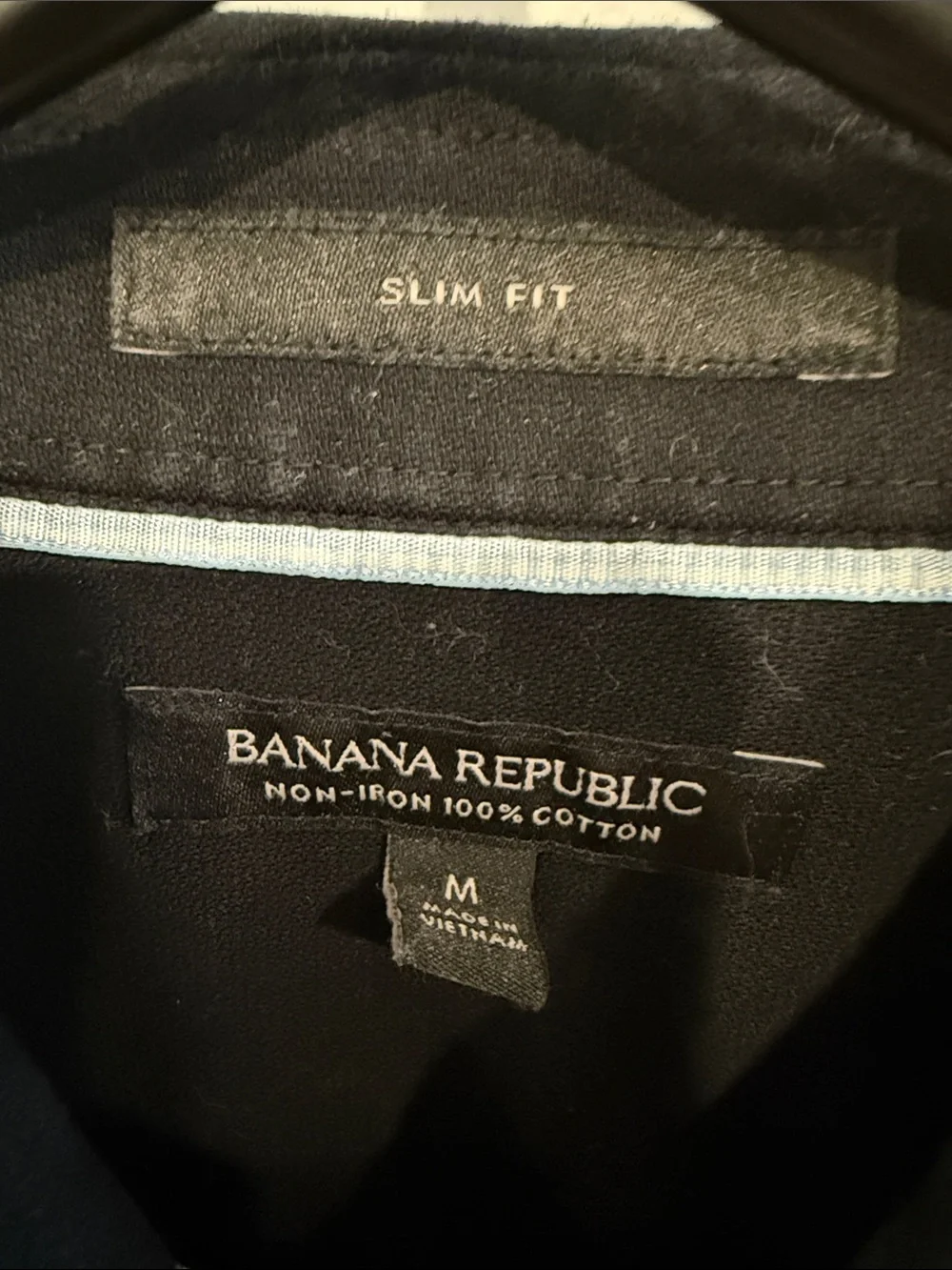 Banana Republic Men’s Black Long-Sleeve Dress Shirt
